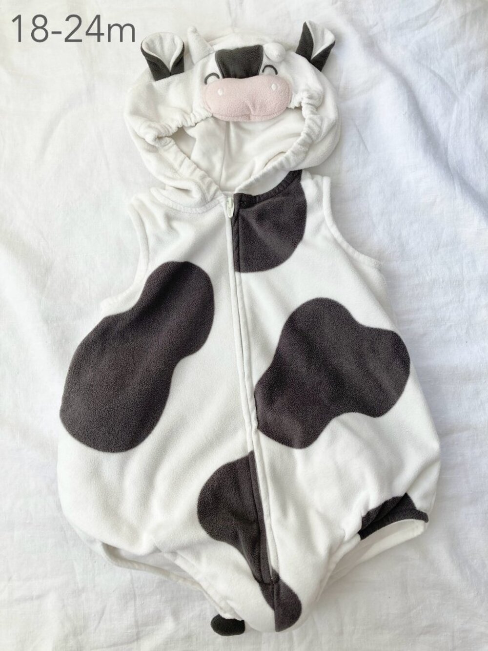 💙2/$25 Carter's 18-24 Months Toddler Cow Fleece Halloween Costume Outfit Farm